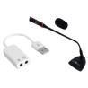 microfono empire da tavolo 3,5mm + scheda audio usb integrata