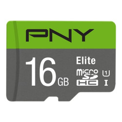 16gb scheda microsd pny 100mb/s classe 10 [p-sdu16gu185gw-ge]
