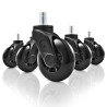 rotelle sharkoon sw10 cuscinetto a sfere doppio 75mm 608zz [sw10]