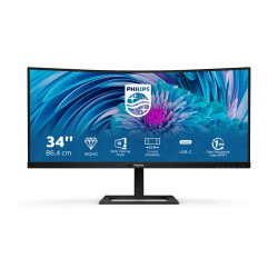 monitor led 34" philips e line 346e2cuae wide quad hd+ 3440x1440p