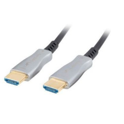 cavo lanberg hdmi m/m v2.0 ca-hdmi 20m argento nero [aklagvh00000056]