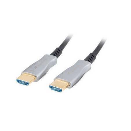 cavo lanberg hdmi m/m v2.0 ca-hdmi 20m argento nero [aklagvh00000056]