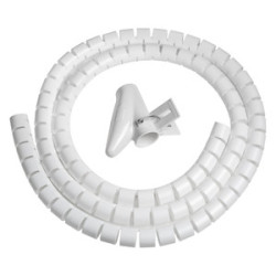 spirale avvolgi vultech cavo flessibile 1.5m bianco [sn21505/wh]