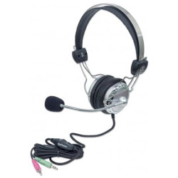 Cuffie manhattan stereo con microfono con asta flessibile