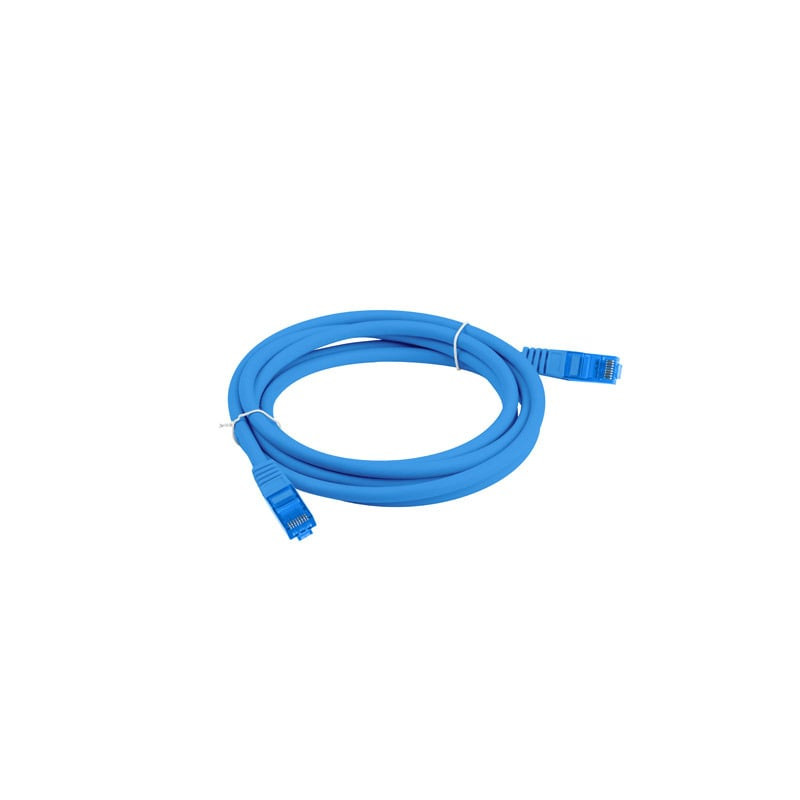 cavo di rete lanberg patchcord 1.5m blu [6a ftp lszh cca]