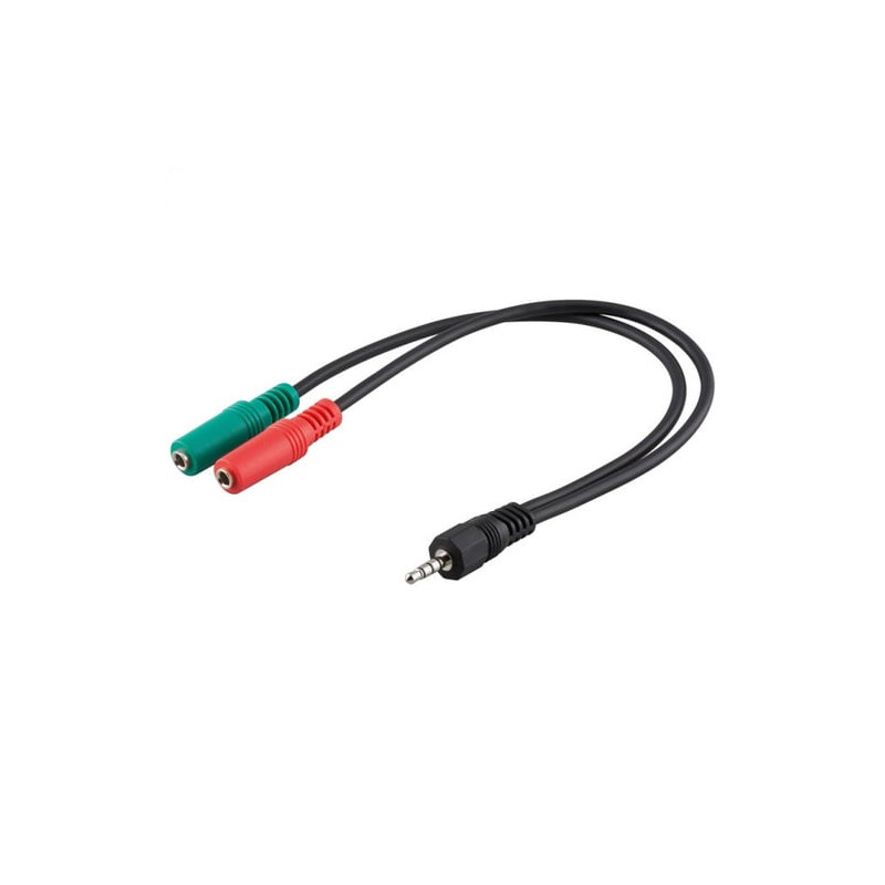 Cavo sdoppiatore microfono e cuffia jack 3,5 mm per smartphone