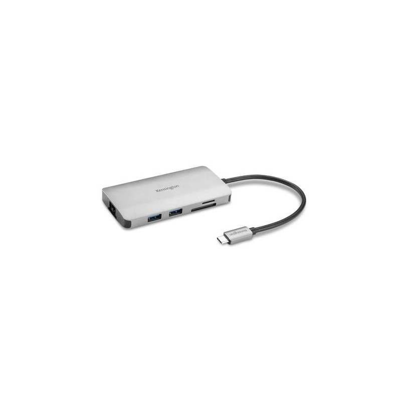 hub usb kensington uh1400p usb-c nero/argento [k33820ww]