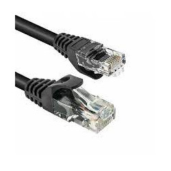 cavo di rete vultech ethernet cat 6 utp 1m nero [taau010-utp-bk]