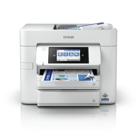 stampante multifunzione epson wf-c4810dtwf bianco [c11cj05403]