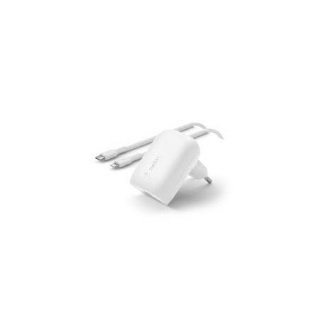 caricabatterie da rete belkin usb-c 30w pd 3.0 con pps con connettore
