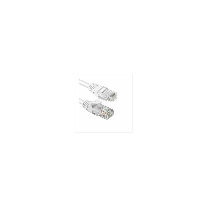 cavo di rete vultech cat.6 u/utp 1m bianco [taau010-utp-wh]