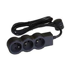 multipresa legrand 3usc 16a 230v 3680w 3m nero/grigio [allgrzd04948900]