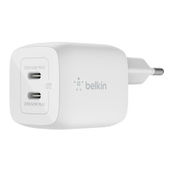 alimentatore da rete belkin 2porte usb-c 45w [wch011vfwh]