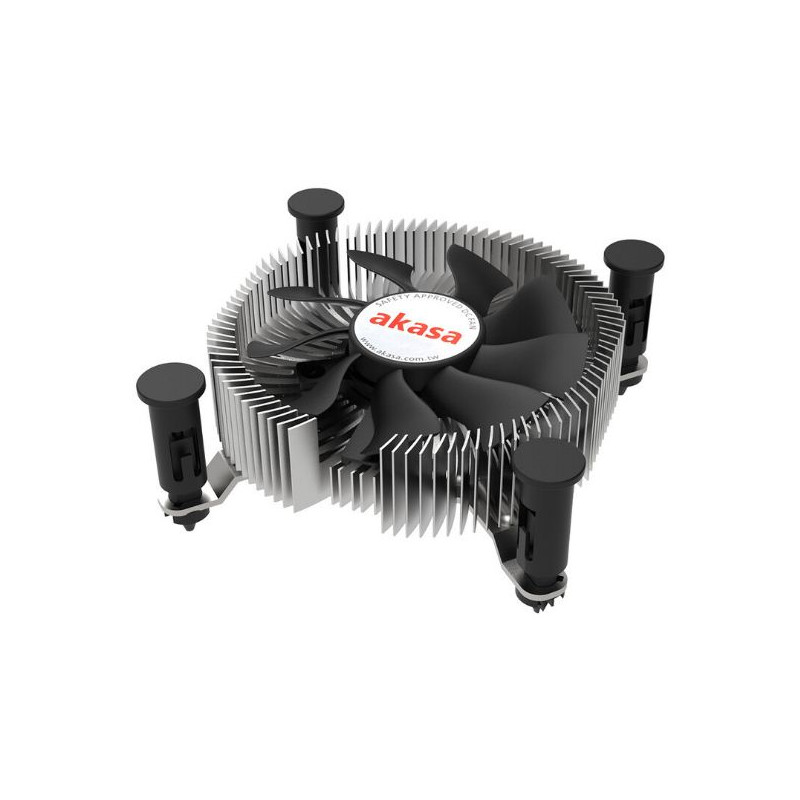 dissipatore cpu akasa low profile sockel lga 1700 30mm nero/argento