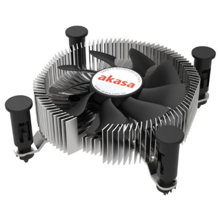 dissipatore cpu akasa low profile sockel lga 1700 30mm nero/argento