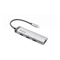 hub usb verbatim usb-c multiporta 4-porte usb 3.2 gen 1 tipo-a