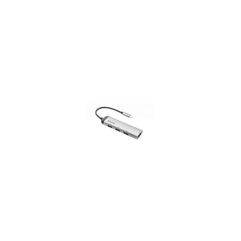 hub usb verbatim usb-c multiporta 4-porte usb 3.2 gen 1 tipo-a