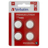 pila verbatim cr2032 batterie a bottone da 3 volt al litio 4-pz