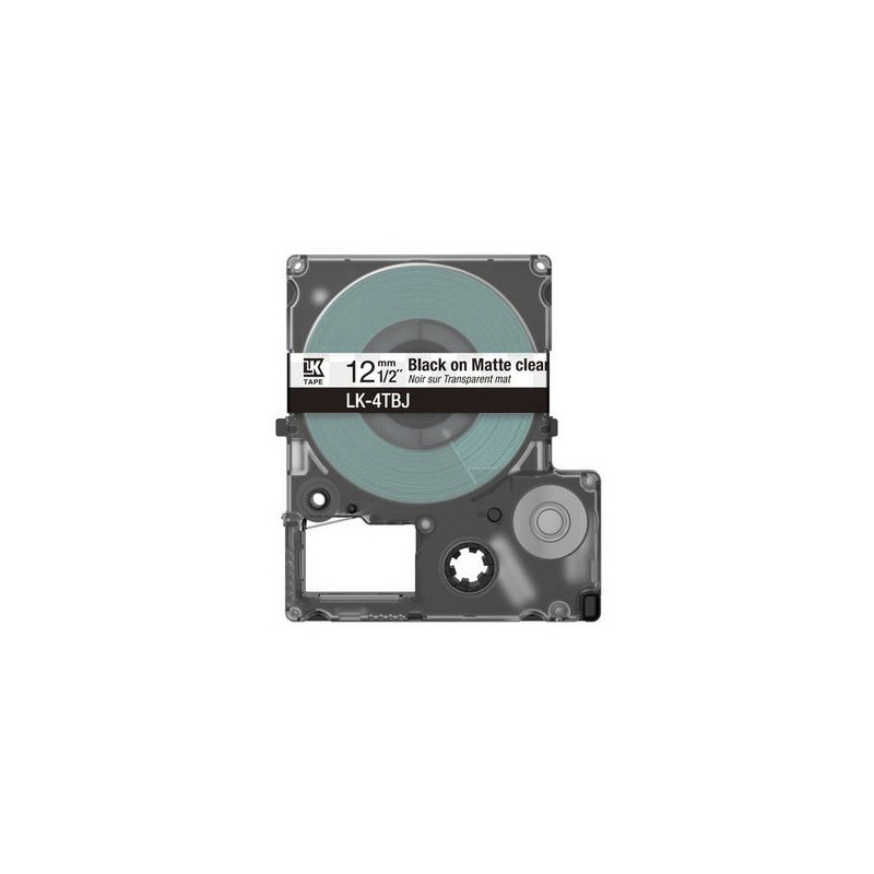 nastro etichettatrice epson c53s672065 lk-4tbj 12mm trasparente