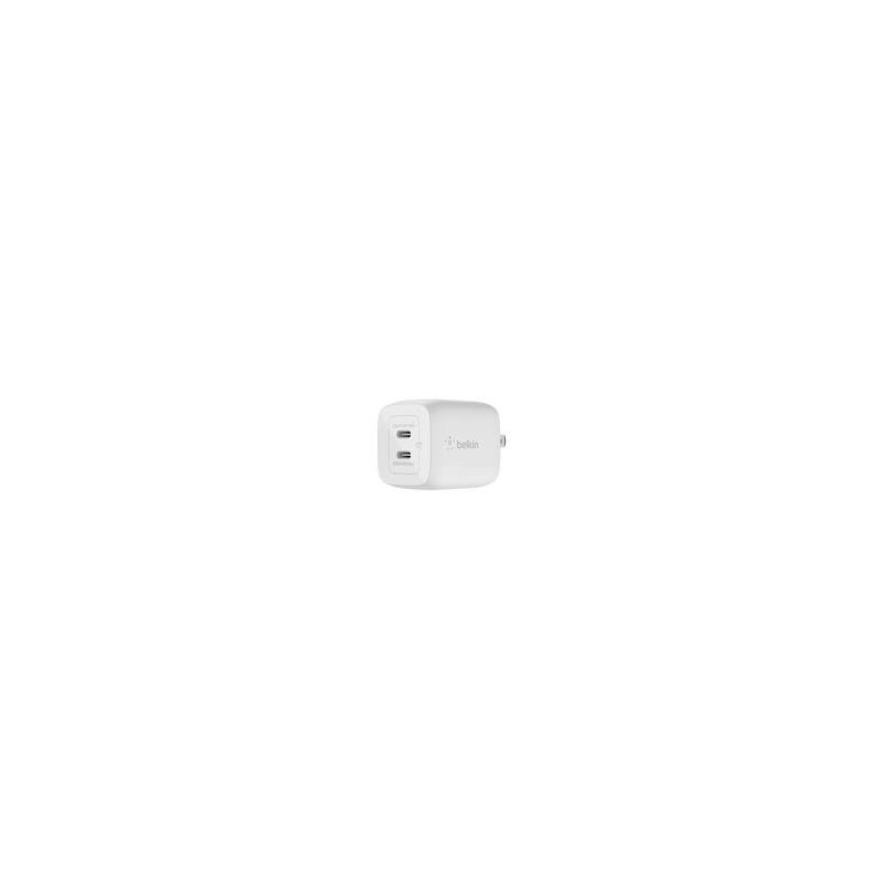 alimentatore da rete belkin rapida 2xusb-c/25w/bianco [wca004vfbk]