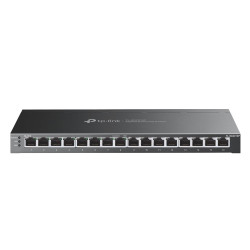 switch tp-link 16 porte gigabit ethernet 10/100/1000 nero [tl-sg2016p]