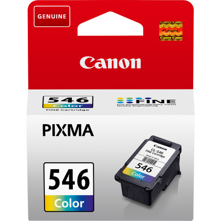 cartuccia canon cl-546 a colori 180p 8ml ciano magenta giallo