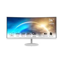 monitor led 34" msi pro mp341cqw ultra wide quad hd 3440x1440p