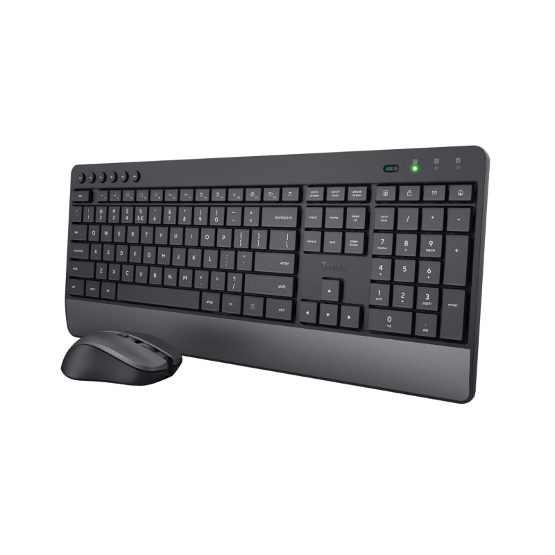 set tastiera e mouse trust trezo wireless [24530]
