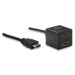 Cavo video splitter hdmi m a 2 x hdmi f