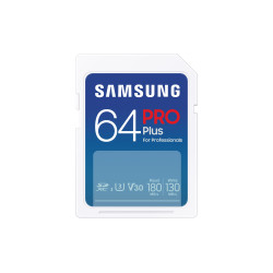 sheda sdxc 64gb samsung pro plus cl3 130mb/s bianco [mb-sd64s/eu]