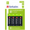 batterie ricaricabile verbatim stilo aa nero/verde [49517]