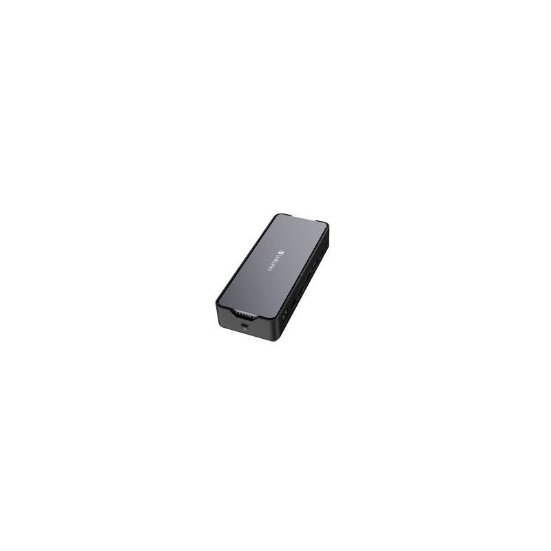 docking station verbatim usb-c 15-porte cds-15 nero/grigio