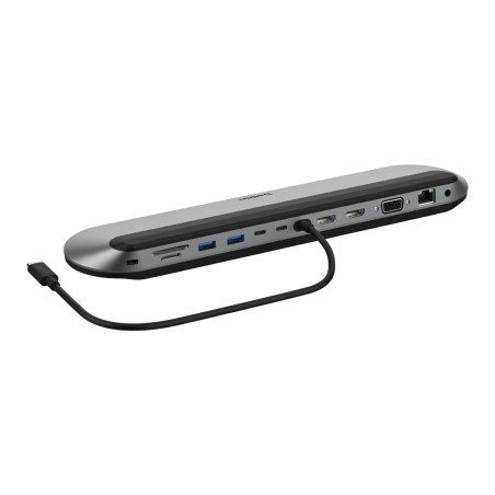 dock station belkin 100w per computer usb 3.2 tipo-c nero/grigio