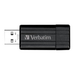 Pen drive 16gb verbatim usb 2.0 pinstripe colore nero