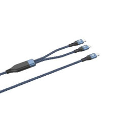 cavo usb vultech tipo-c per smartphone 1.2m blu [cs-nccl12bl]