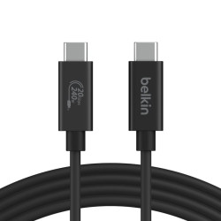 cavo belkin usb-c/usb-c 240w 2m nero [inz004bt2mbk]