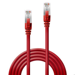 cavo di rete lindy cat.6 s/ftp rj-45 a rj-45 m/m 0.5m rosso