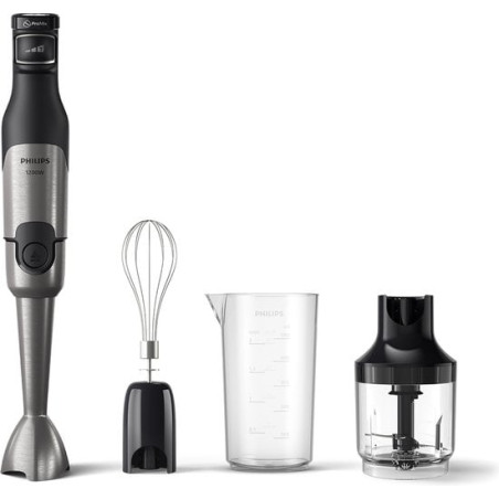 mixer ad immersione philips hr2683/00 1200w nero/acciaio inossidabile