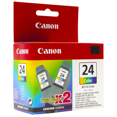 cartucce a getto d'inchiostro canon bci-24cl ciano/magenta/giallo