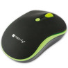 mouse techly wireless 2.4ghz 800-1600 dpi nero/verde
