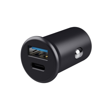 alimentatore da auto trust maxo usb-c/a 38w nero [25197]