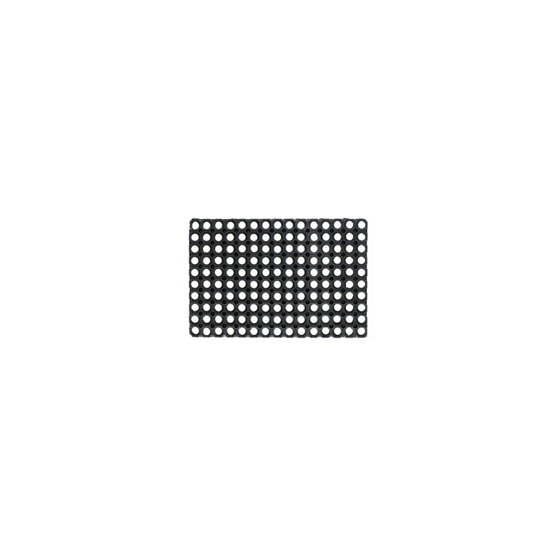 zerbino velcoc gummy 50x100cm in gomma per esterno nero [zggumm4899]