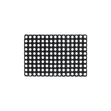 zerbino velcoc gummy 50x100cm in gomma per esterno nero [zggumm4899]