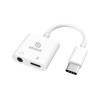 adattatore akasa audio/phono per cuffie e caricabatterie pd da usb-c