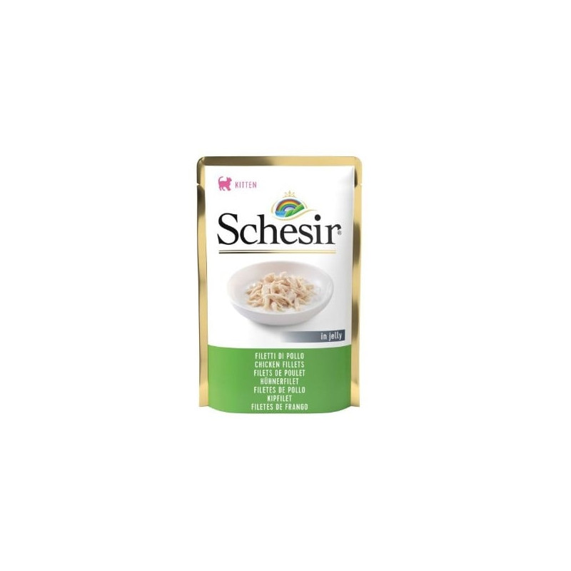 cibo umido per gatti agras pet foods schesir filetto di pollo 85g