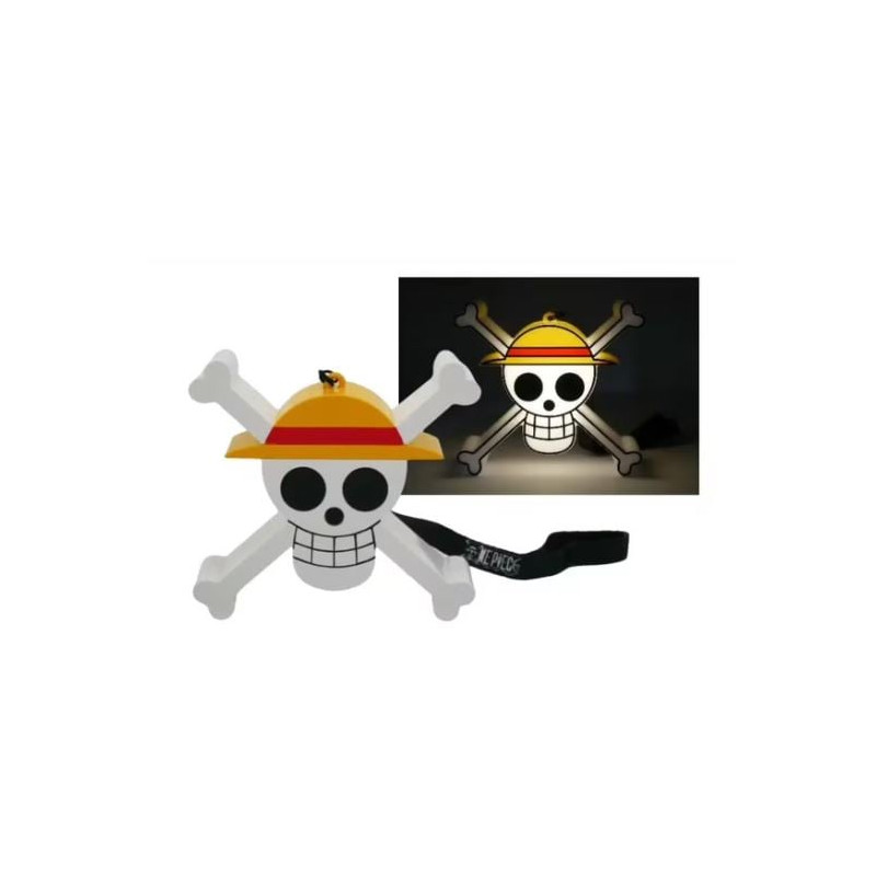 teknofun luminosa a led one piece teschio senza fili 9cm