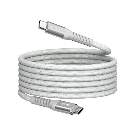 cavo usb-c verbatim sync charge usb-c 60w magnetic 1,2m grigio