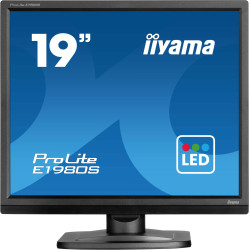 monitor led 19'' iiyama prolite e1980s-b1 sxga 1280x1024p/3ms/classe