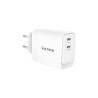 alimentatore da rete vultech cc45-2c 2x usb-c gan 45w bianco