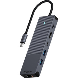 adattatore multiporta usb rapoo ucm-2002 6 in 1 usb-c 5gbit/s